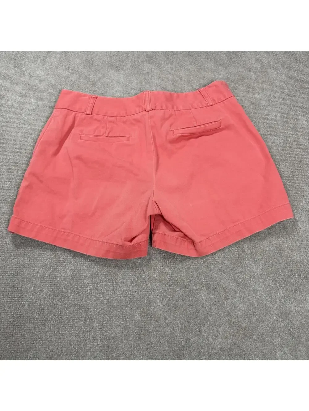 J. Crew Women’s Chino Shorts Size 2 Coral Pink Low Rise Cotton EUC Summer